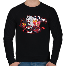 PRINTFASHION helluva boss #3 - Férfi pulóver - Fekete