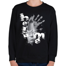 PRINTFASHION helpmeprojectwh-01 - Gyerek pulóver - Fekete