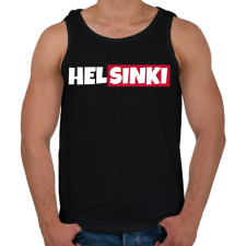 PRINTFASHION HELSINKI - Férfi atléta - Fekete atléta, trikó