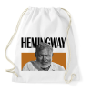 PRINTFASHION Hemingway - Önarckép - Sportzsák, Tornazsák - Fehér