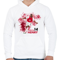 PRINTFASHION Henry - Férfi kapucnis pulóver - Fehér