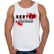 PRINTFASHION Hentes - Szörnyeteg - Férfi atléta - Fehér