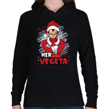 PRINTFASHION Her Vegeta - Női kapucnis pulóver - Fekete női pulóver, kardigán