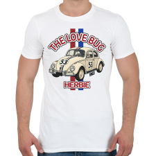 PRINTFASHION Herbie  - Férfi póló - Fehér férfi póló