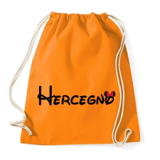 PRINTFASHION Hercegnő fekete felirat - Sportzsák, Tornazsák - Narancssárga tornazsák