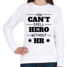 PRINTFASHION Hero without HR - Női pulóver - Fehér