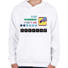 PRINTFASHION Hesoyam - Gyerek kapucnis pulóver - Fehér gyerek pulóver, kardigán
