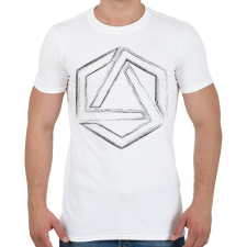PRINTFASHION Hexagonal 4 - Férfi póló - Fehér férfi póló