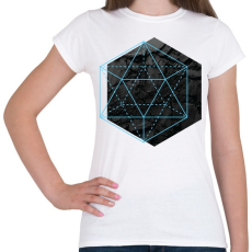 PRINTFASHION Hexagonal - Női póló - Fehér
