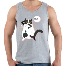 PRINTFASHION HEY - Férfi atléta - Sport szürke