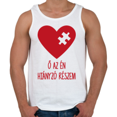 PRINTFASHION Hiányzó rész2 - Férfi atléta - Fehér