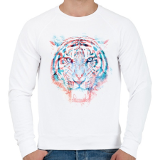 PRINTFASHION Hidden information - Férfi pulóver - Fehér férfi pulóver, kardigán