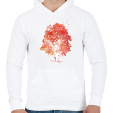 PRINTFASHION Hide and seek - Férfi kapucnis pulóver - Fehér férfi pulóver, kardigán