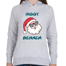 PRINTFASHION Higgy bennem! - Női kapucnis pulóver - Sport szürke női pulóver, kardigán