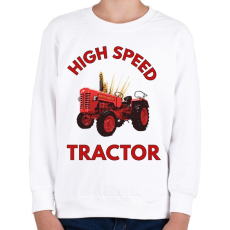 PRINTFASHION high speed tractor - Gyerek pulóver - Fehér
