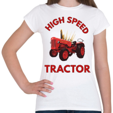 PRINTFASHION high speed tractor - Női póló - Fehér