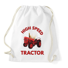 PRINTFASHION high speed tractor - Sportzsák, Tornazsák - Fehér tornazsák