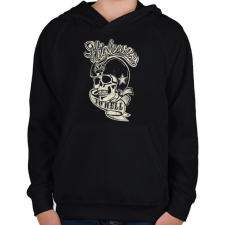 PRINTFASHION Highway to Hell - Gyerek kapucnis pulóver - Fekete gyerek pulóver, kardigán