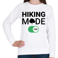 PRINTFASHION Hiking mode on! - Női pulóver - Fehér női pulóver, kardigán