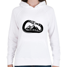 PRINTFASHION Hiking  - Női kapucnis pulóver - Fehér női pulóver, kardigán