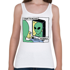 PRINTFASHION Hinni akarok magamban - Női atléta - Fehér