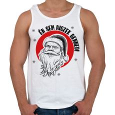 PRINTFASHION Hinni - Mikulás - Férfi atléta - Fehér