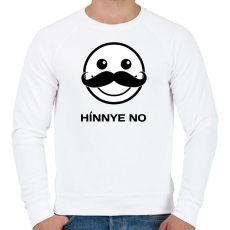 PRINTFASHION HÍNNYE NO - Férfi pulóver - Fehér