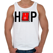 PRINTFASHION HIP-HOP - Férfi atléta - Fehér atléta, trikó