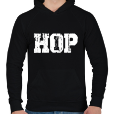 PRINTFASHION Hip-Hop - Férfi kapucnis pulóver - Fekete