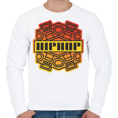 PRINTFASHION Hiphop - Férfi pulóver - Fehér
