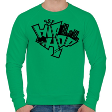 PRINTFASHION hiphop - Férfi pulóver - Zöld férfi pulóver, kardigán