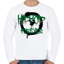PRINTFASHION Hiphop forever - Férfi pulóver - Fehér férfi pulóver, kardigán