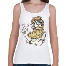 PRINTFASHION Hippie - Női atléta - Fehér