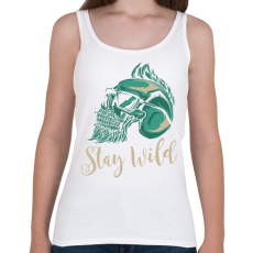PRINTFASHION Hipster 01 - Stay Wild - Női atléta - Fehér