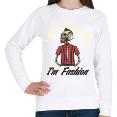 PRINTFASHION Hipster 02 - I dont no fashion - Női pulóver - Fehér