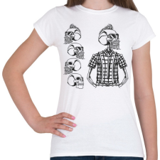 PRINTFASHION Hipster 03 - Női póló - Fehér női póló