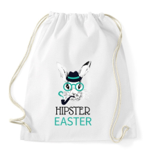 PRINTFASHION Hipster Easter - Sportzsák, Tornazsák - Fehér tornazsák