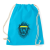 PRINTFASHION Hipster lion - Sportzsák, Tornazsák - Surf blue