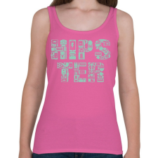 PRINTFASHION HIPSTER - Női atléta - Rózsaszín női trikó