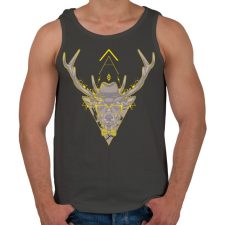 PRINTFASHION Hipster szarvas - Férfi atléta - Sötétszürke atléta, trikó