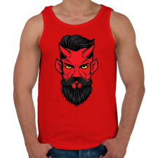 PRINTFASHION Hipszter sátán - Férfi atléta - Piros atléta, trikó