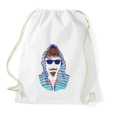 PRINTFASHION Hipszter - Sportzsák, Tornazsák - Fehér tornazsák