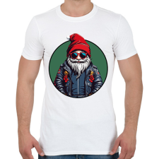 PRINTFASHION Hipszter Télapó - Férfi póló - Fehér férfi póló