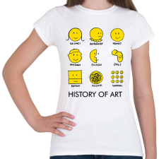 PRINTFASHION History of Art - Művészettörténet - Női póló - Fehér női póló