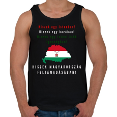 PRINTFASHION HISZEK EGY MINTA - Férfi atléta - Fekete
