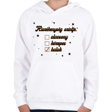 PRINTFASHION Hiszékenység szintje - Gyerek kapucnis pulóver - Fehér gyerek pulóver, kardigán