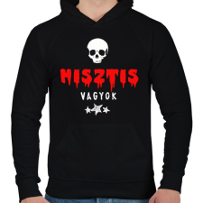 PRINTFASHION hisztis vagyok - Férfi kapucnis pulóver - Fekete férfi pulóver, kardigán