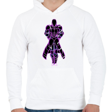 PRINTFASHION HIT - Férfi kapucnis pulóver - Fehér férfi pulóver, kardigán