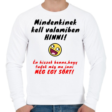 PRINTFASHION HIT - Férfi pulóver - Fehér férfi pulóver, kardigán