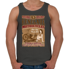 PRINTFASHION Hitehagyott  - Férfi atléta - Sötétszürke